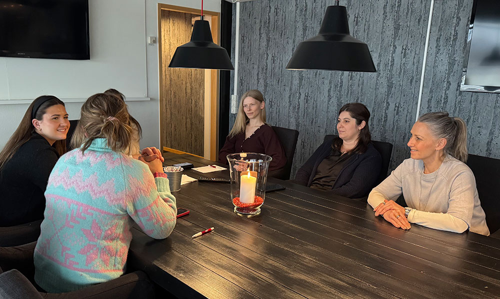 Sussan handleder i lösningsfokuserat förhållningssätt - gruppövning.