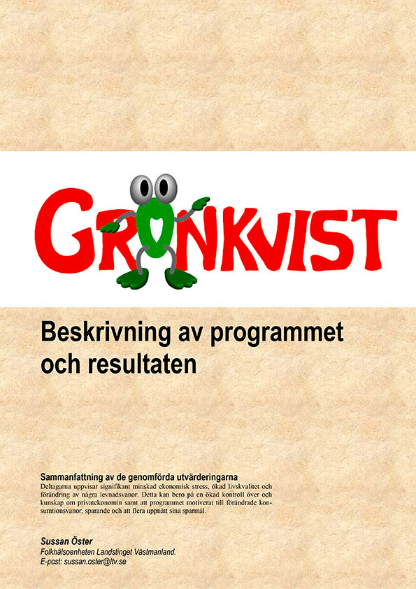 GrönKvist - Beskrivning av programmet och resultaten - länk till pdf som öppnas i en ny flik